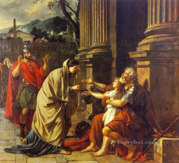  Neoclassicism Painting - Belisarius cgf Neoclassicism Jacques Louis David
